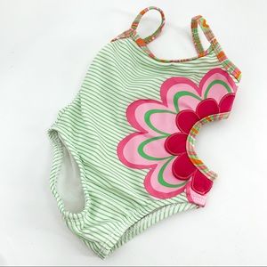 🌼 VINTAGE cut out bathing suit floral flower